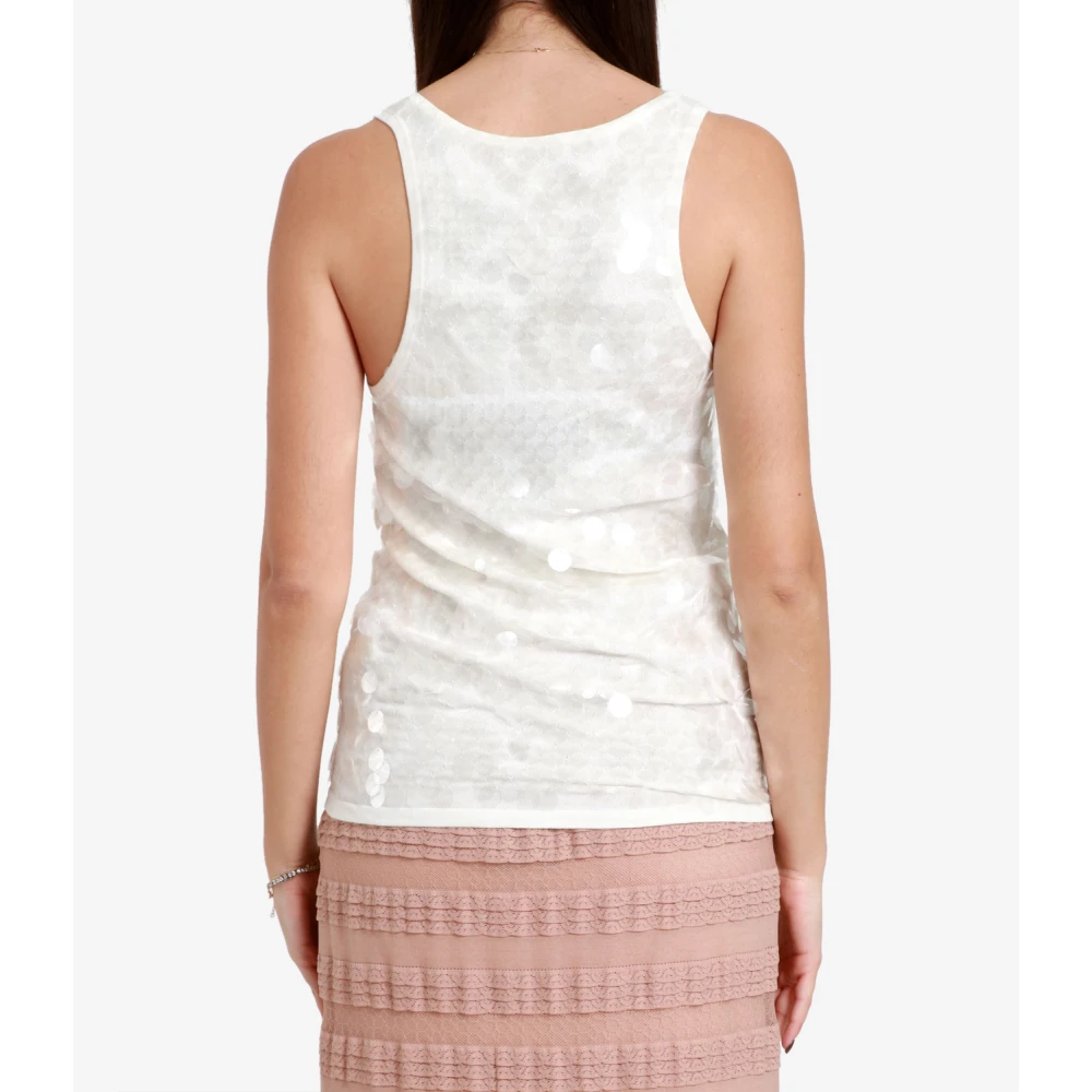 N21 Mouwloze Top White Dames