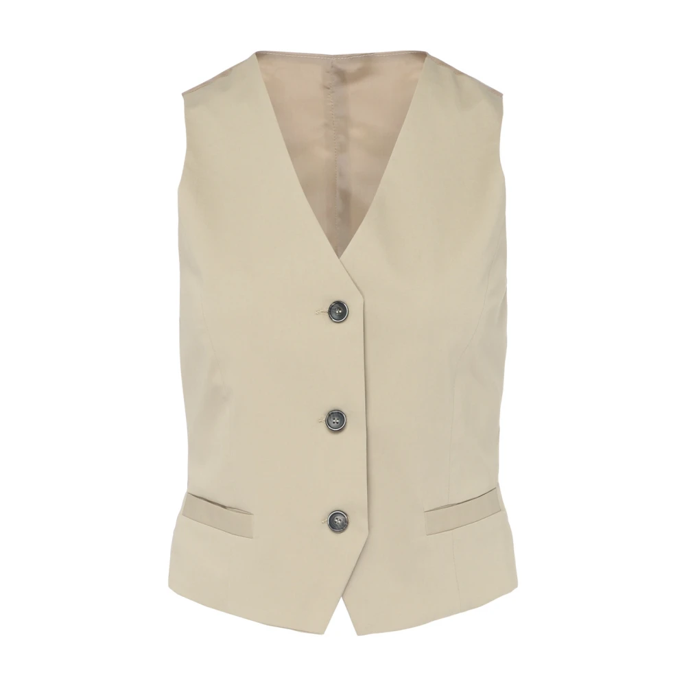 Nine In The Morning Dames Ariele Gilet Vest Beige Dames