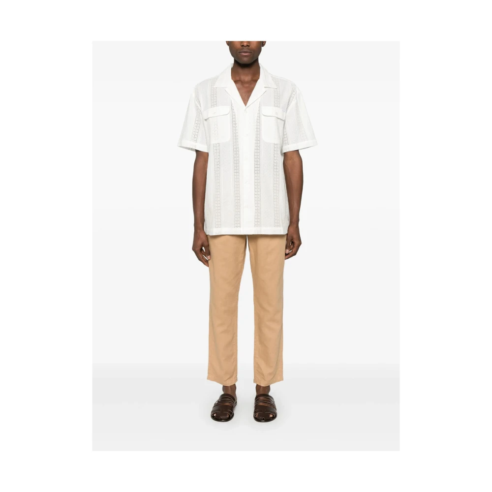 Maison Labiche Karamelbruine broek met trekkoord in de taille Brown Heren