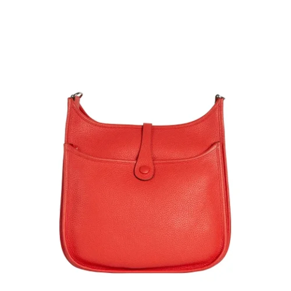 Hermès Vintage Pre-owned Leather shoulder-bags Red Dames