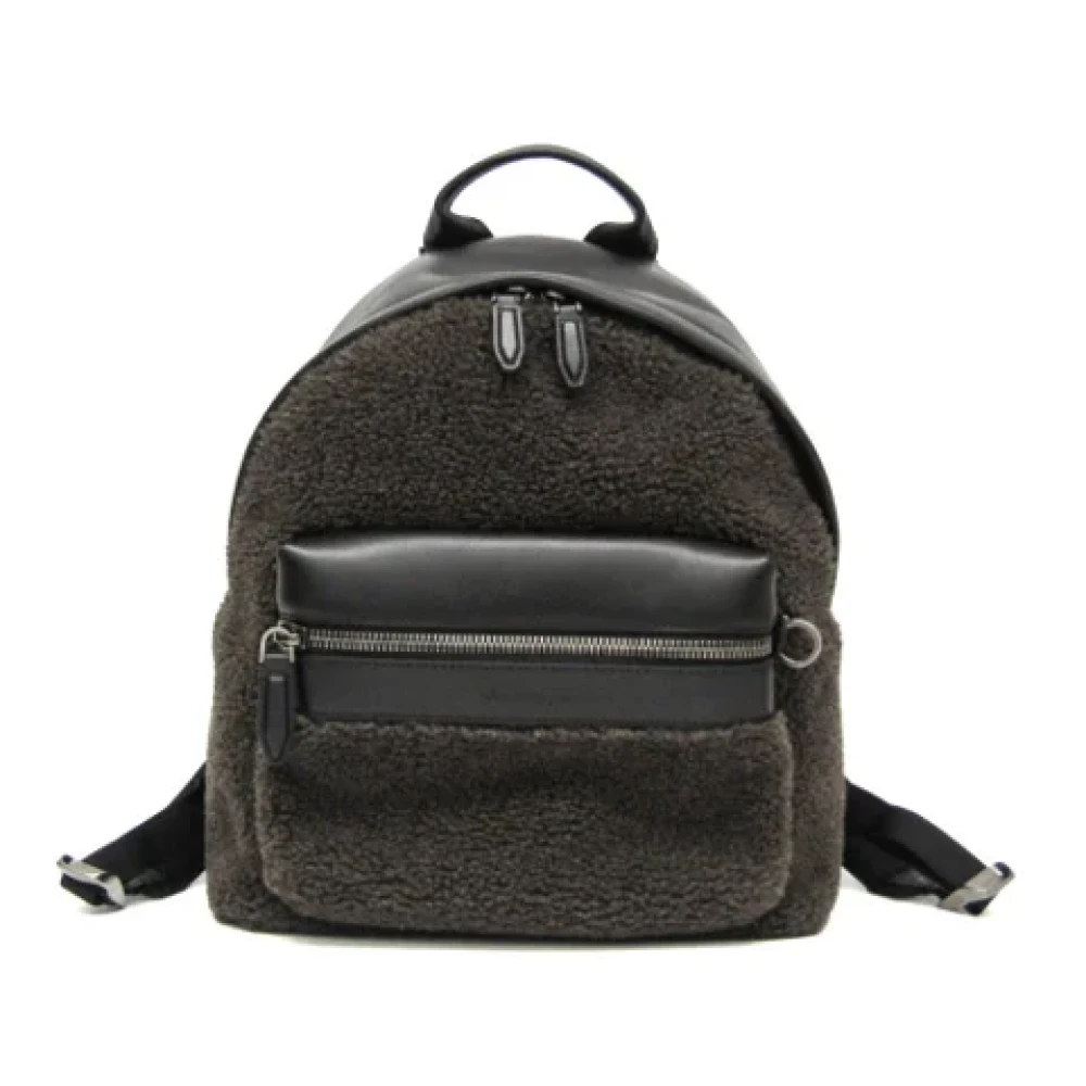 Salvatore Ferragamo Pre-owned Leather shoulder-bags Black Dames