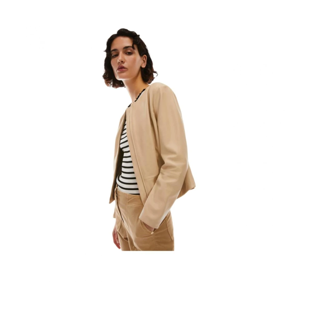Pennyblack Leren jassen en Blazers Beige Dames