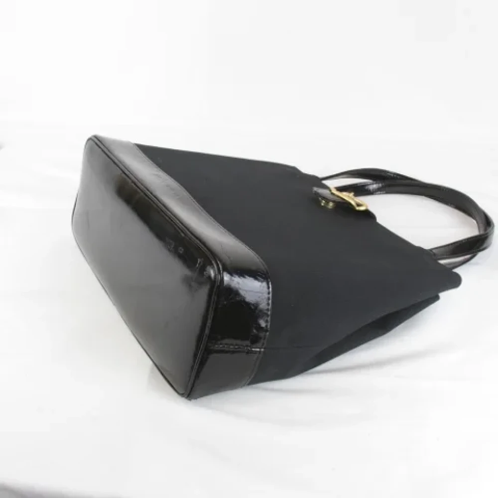 Yves Saint Laurent Vintage Pre-owned Nylon handbags Black Dames