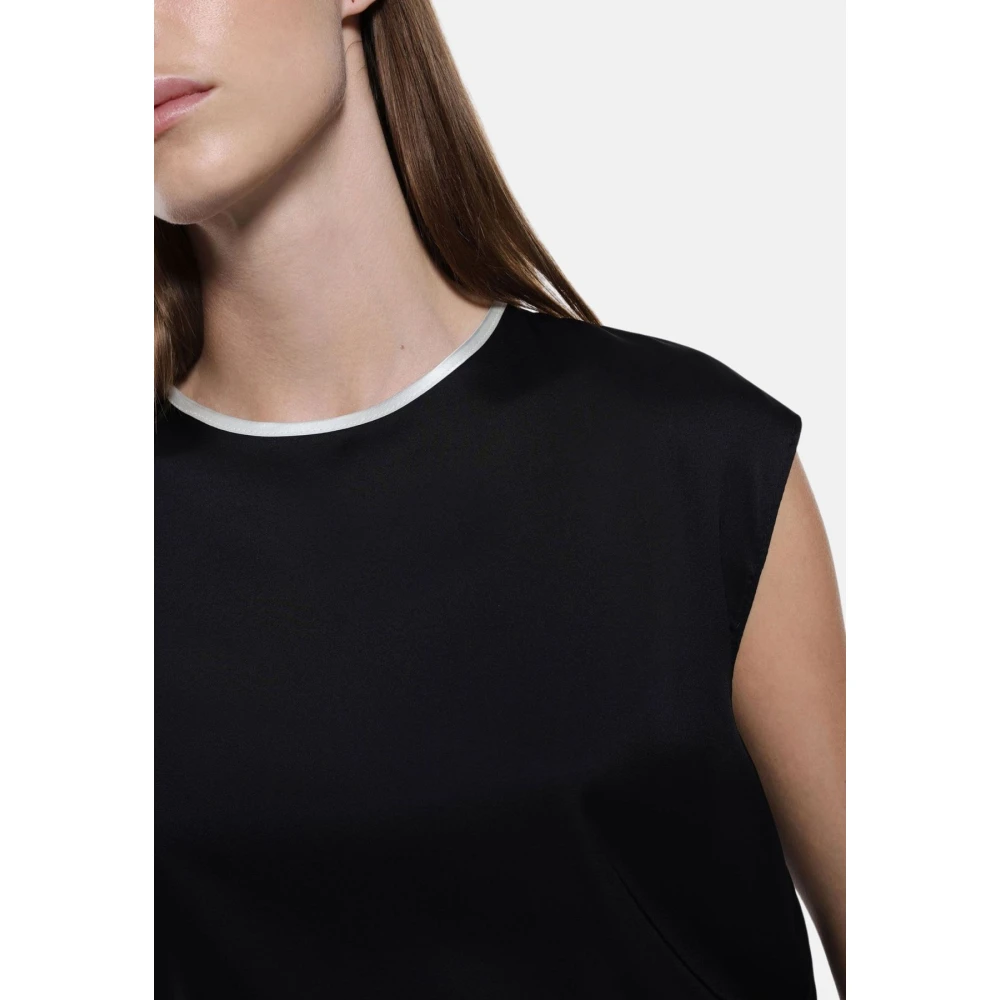 Imperial Mouwloze Top Black Dames