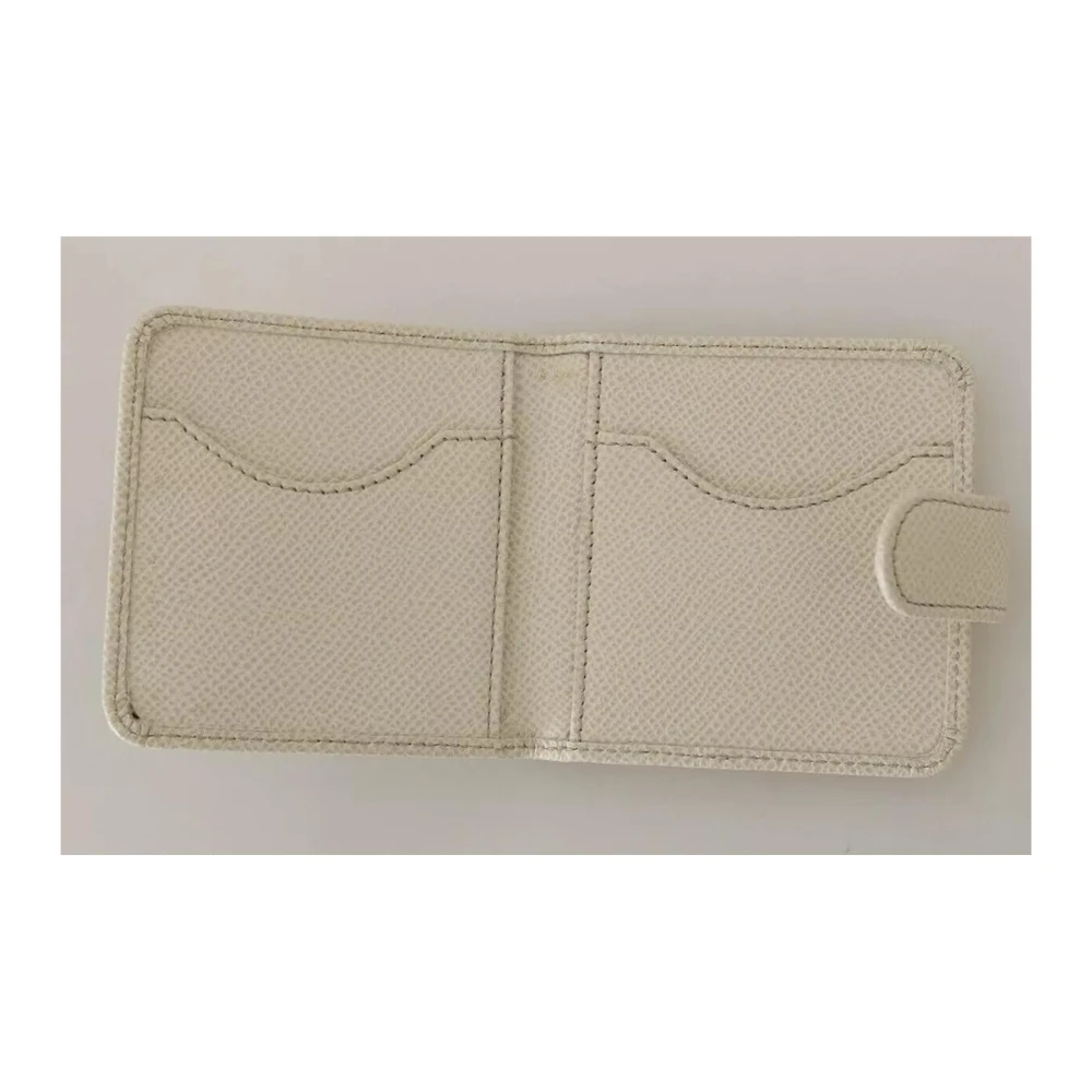 Dolce & Gabbana Witte leren condoomhoes portemonnee White Heren