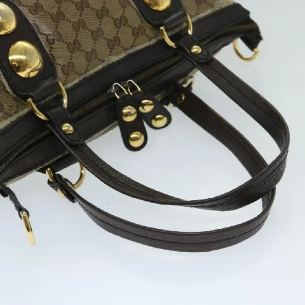 Gucci Vintage Pre-owned Coated canvas totes Beige Dames