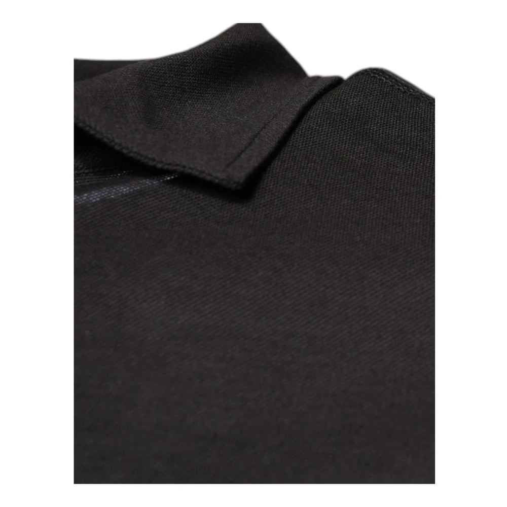 Dolce & Gabbana Polo Shirt met Logo Borduursel in Donkergrijs Gray Heren