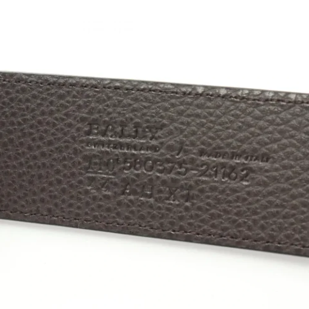 Bally Pre-owned Leather belts Black Heren