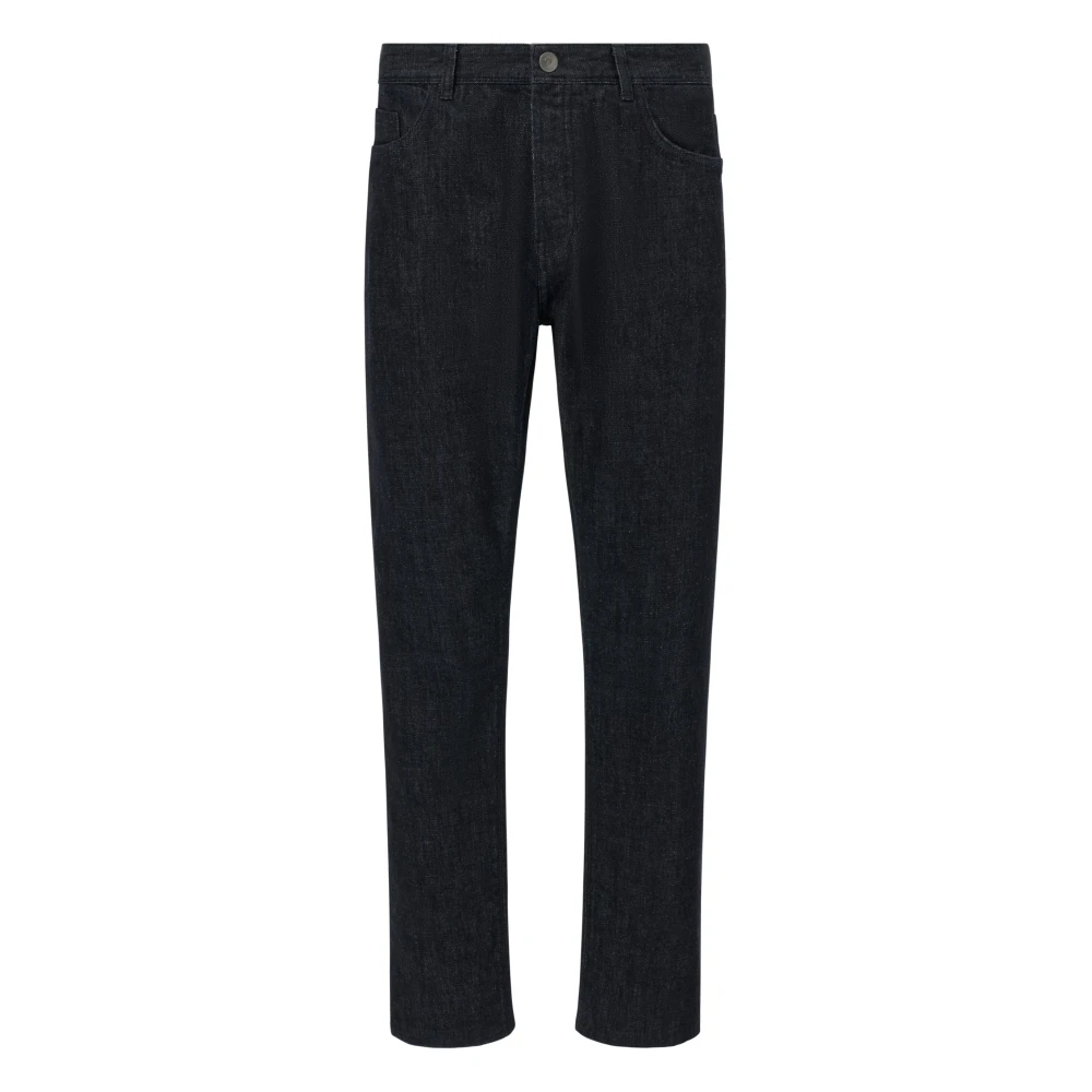 Boggi Milano Herren Blau Selvedge Baumwoll-Denim-Jeans