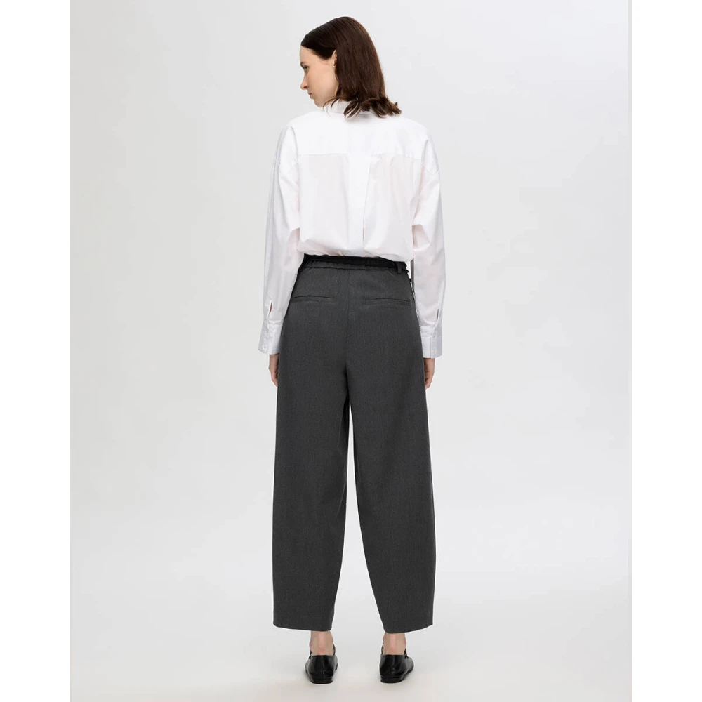 Selected Femme Barrel Pant Denim Gray Dames