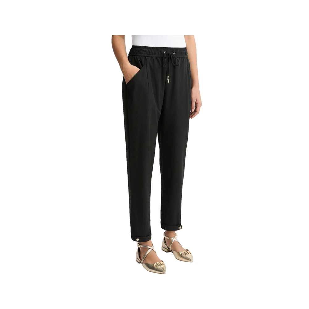 Liu Jo Zwarte elegante broek moderne stijl Black Dames