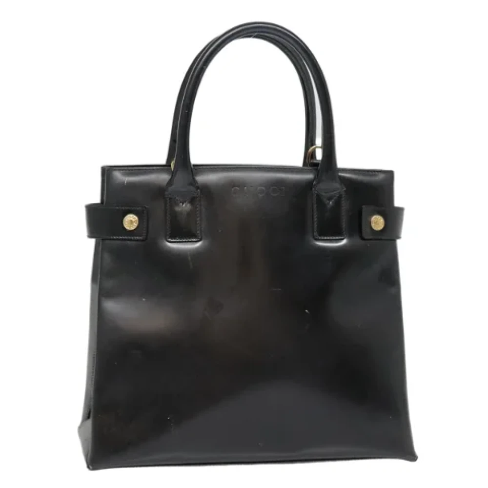 Gucci Vintage Pre-owned Leather handbags Black Dames