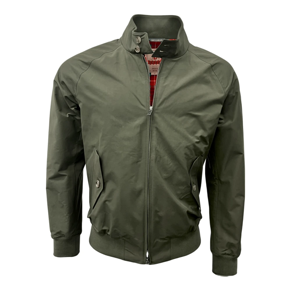 Baracuta Men's Green Classic Harrington Jacket In Beech Oliv