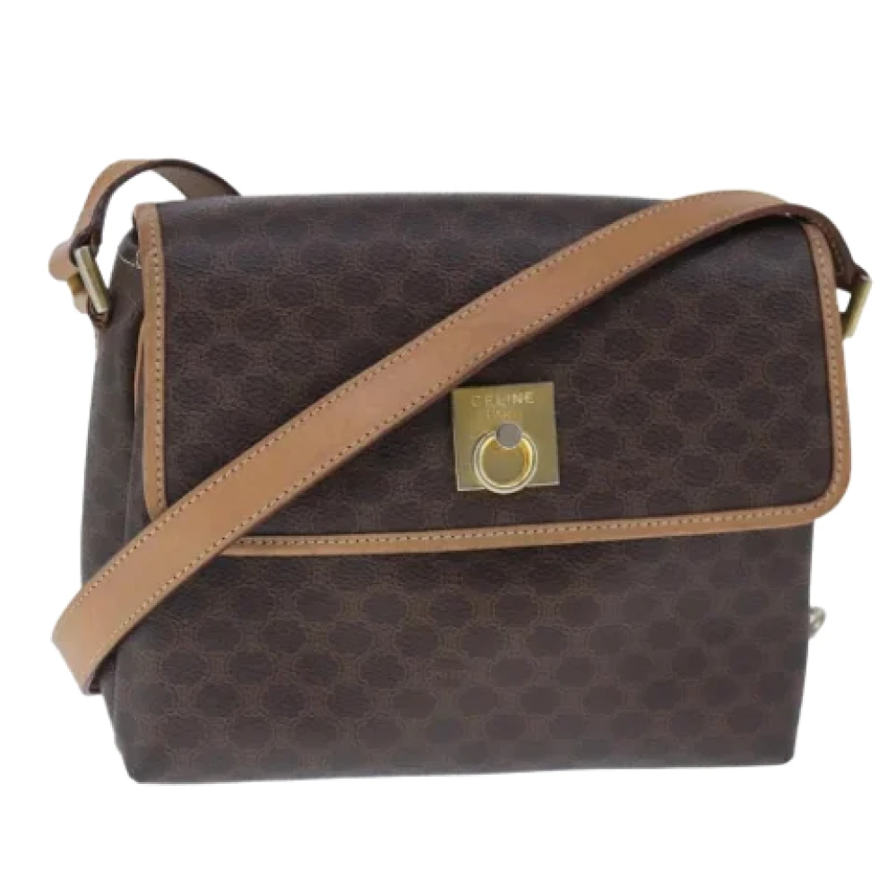 Celine Vintage Pre-owned Leather celine-bags Brown Dames