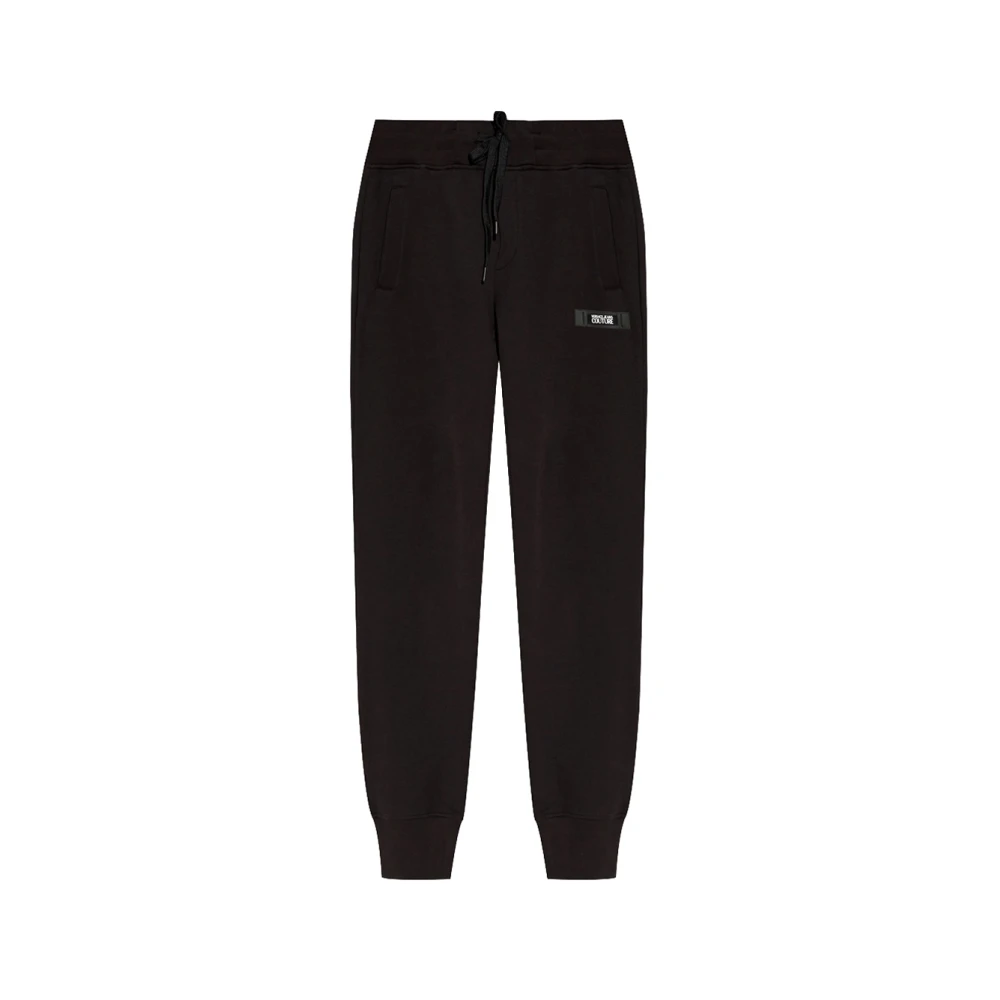 Versace Jeans Couture Zwarte Slim Fit Broek Black Heren