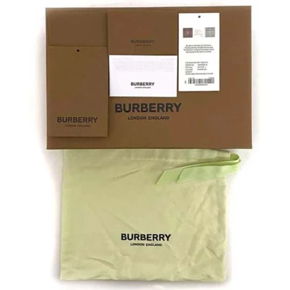 Burberry Vintage Pre-owned Fabric crossbody-bags Green Dames