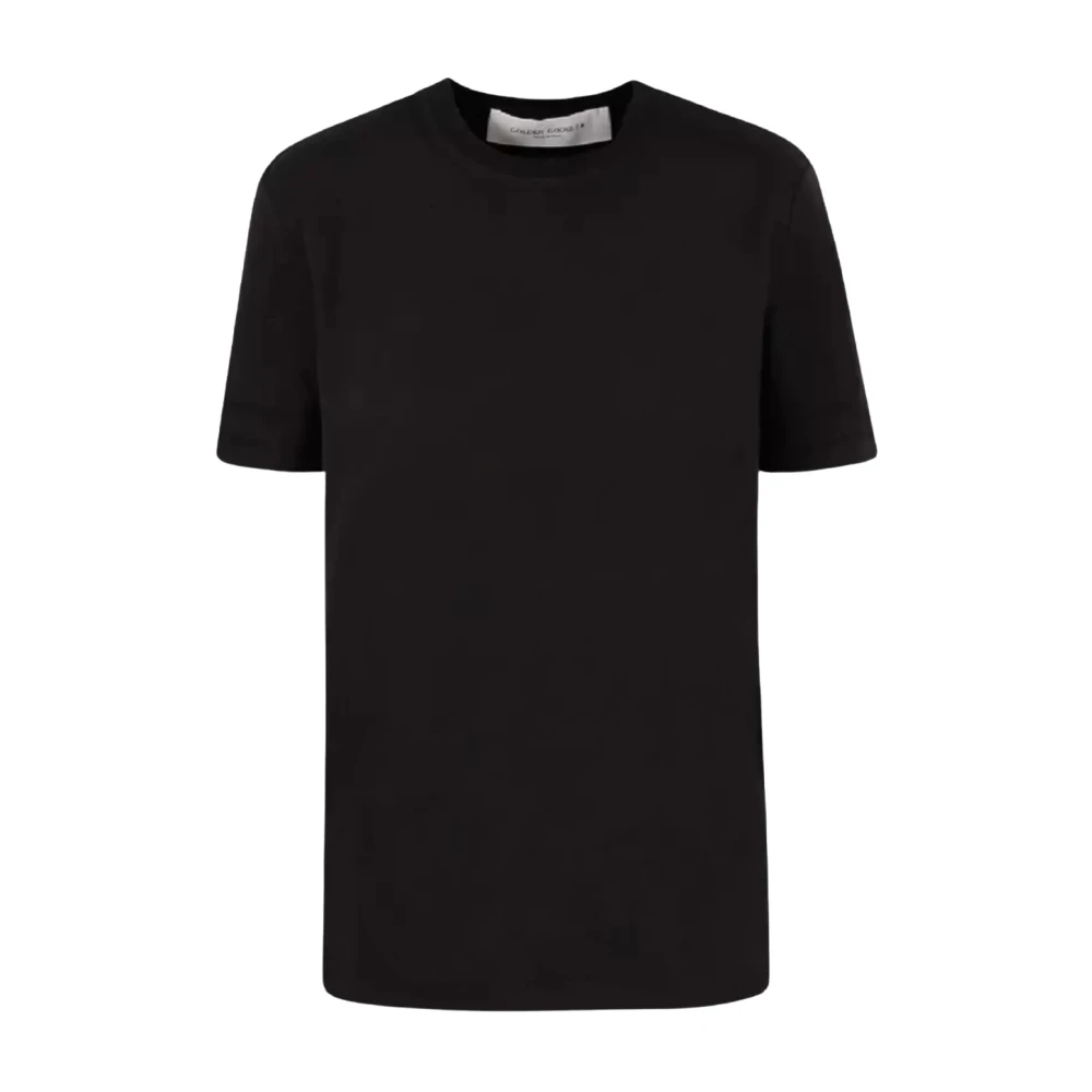 Golden Goose Vrouw Zwart Tops Dames, S, Katoen, Regular-Fit Distressed T-Shirt