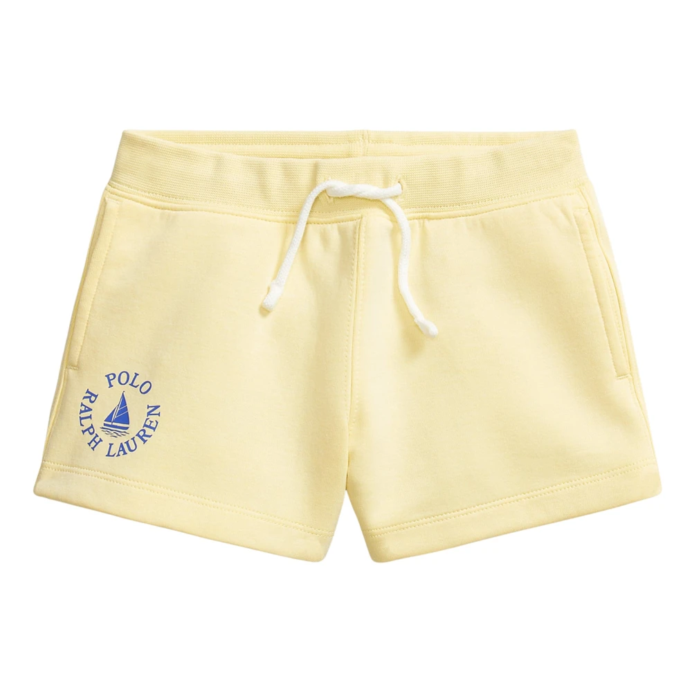 Ralph Lauren Girls Yellow Shorts, 6 Y, Logo Short
