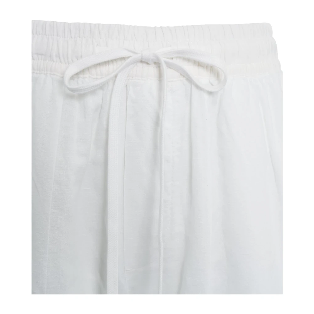 Thom Krom Witte Linnen Broek Elegante Stijl White Dames