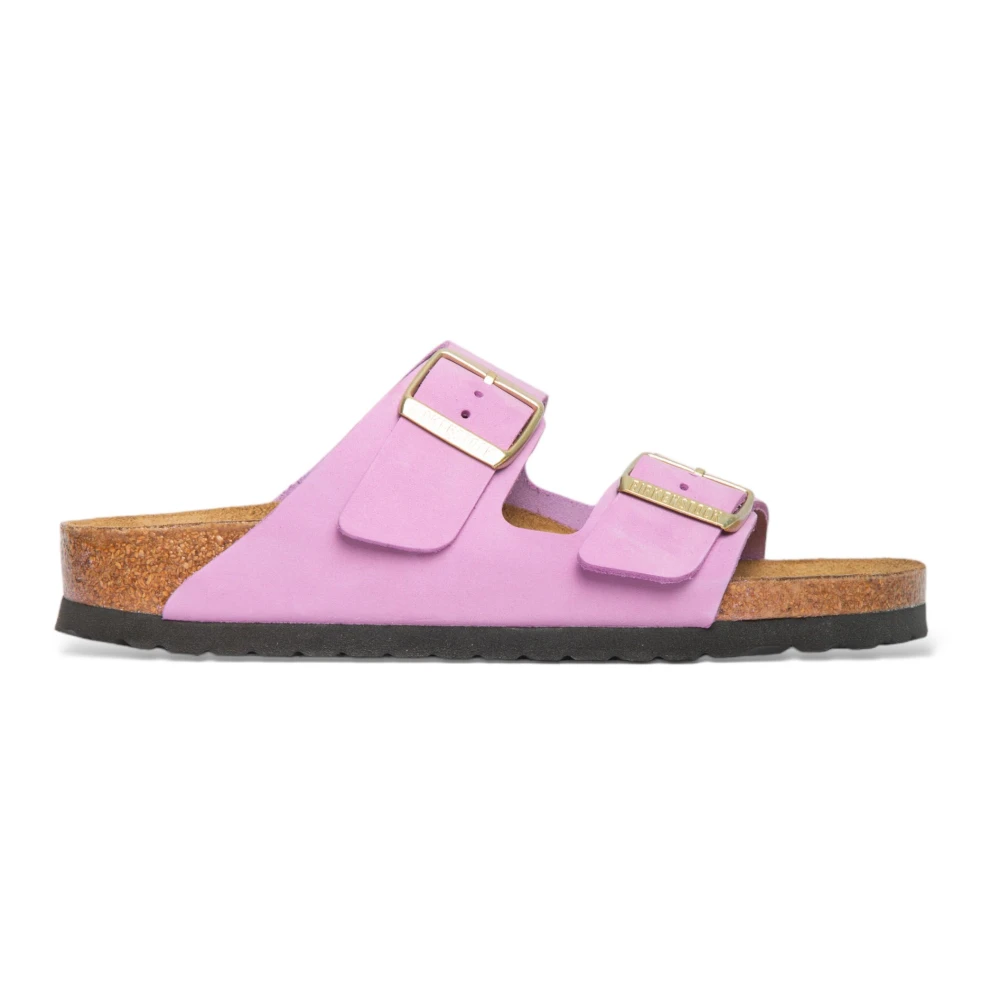 Birkenstock Arizona Nubuck Lädersandaler Pink, Dam