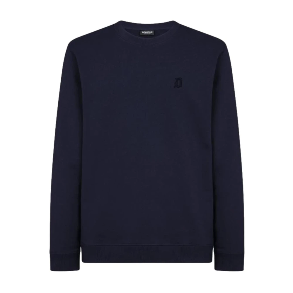 Dondup Men's Blue Felpa Girocollo Regular In Cotone - Sweatshirts - 2XL - Sweatshirts & Hoodies