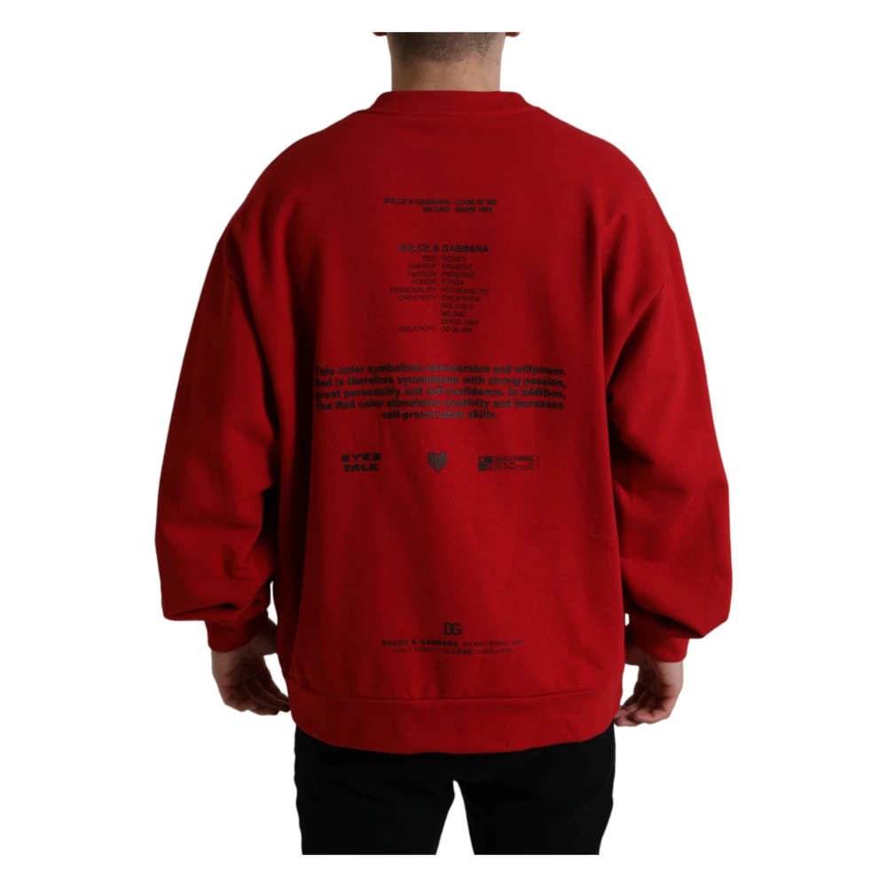 Dolce & Gabbana Sweatshirts Red Heren