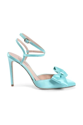 Aqua Slingback Pump Chic Stiletto