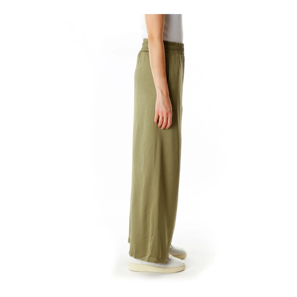 drykorn Elegante Palazzo Broek met Zakken Green Dames