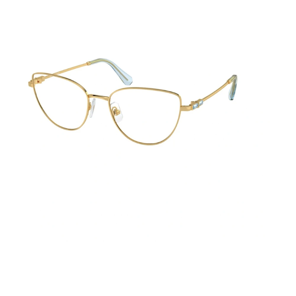 Swarovski Elegant Metalen Montuur met Strass Detail Yellow Unisex