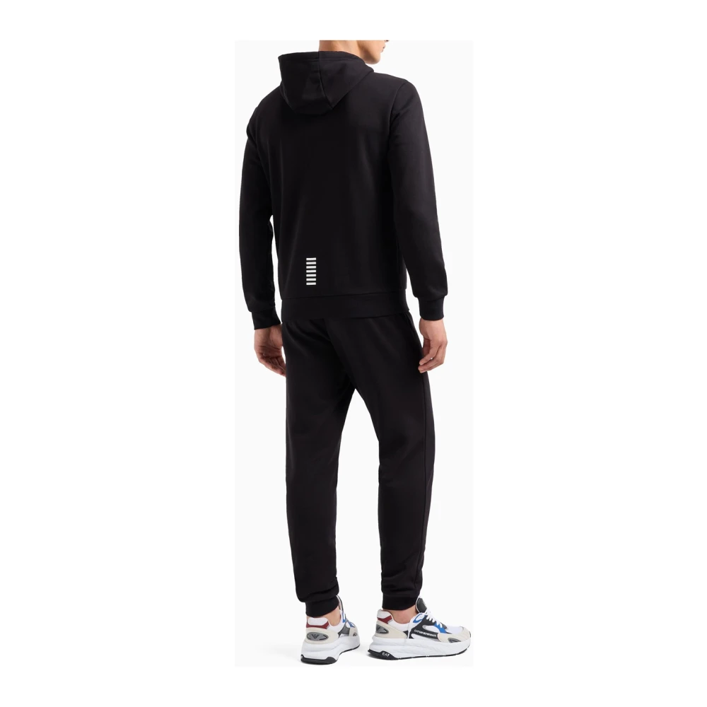 Emporio Armani EA7 Zwart sportief trainingspak set Black Heren