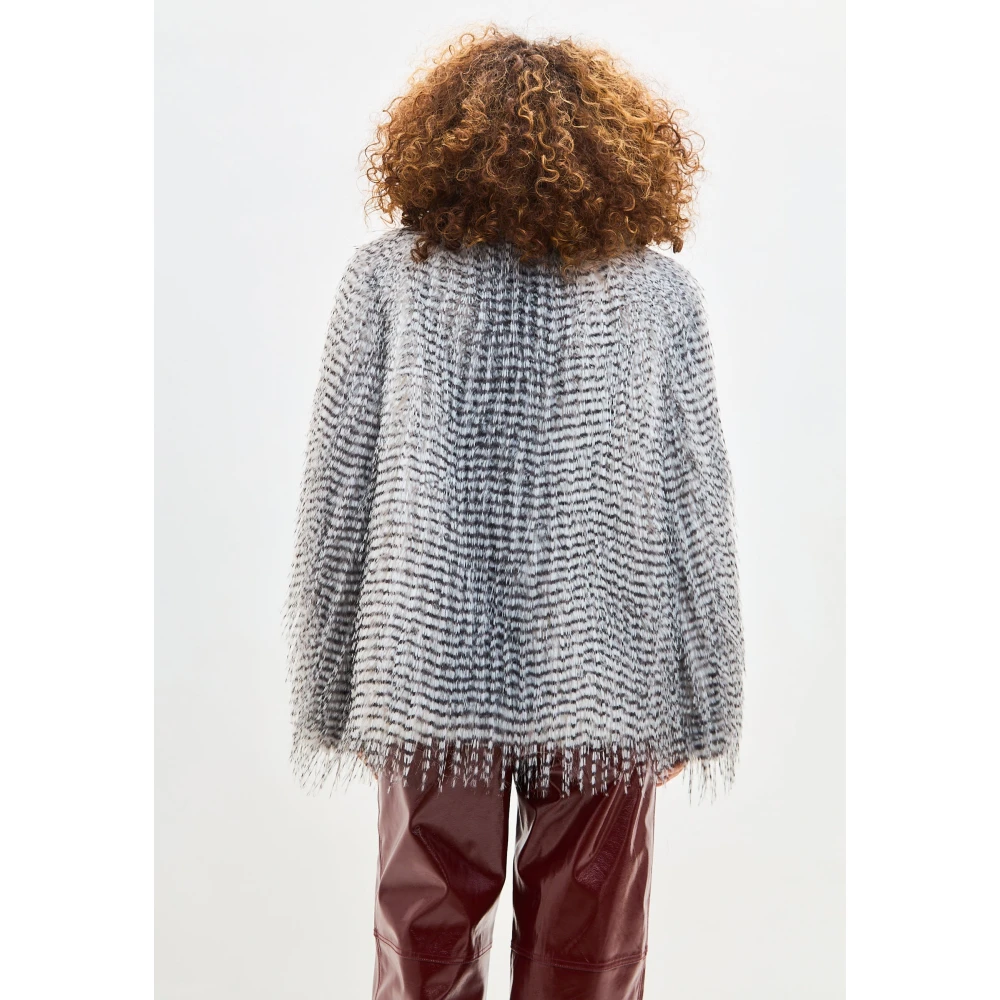 Cesare Gaspari Faux Fur & Shearling Jackets Gray Dames