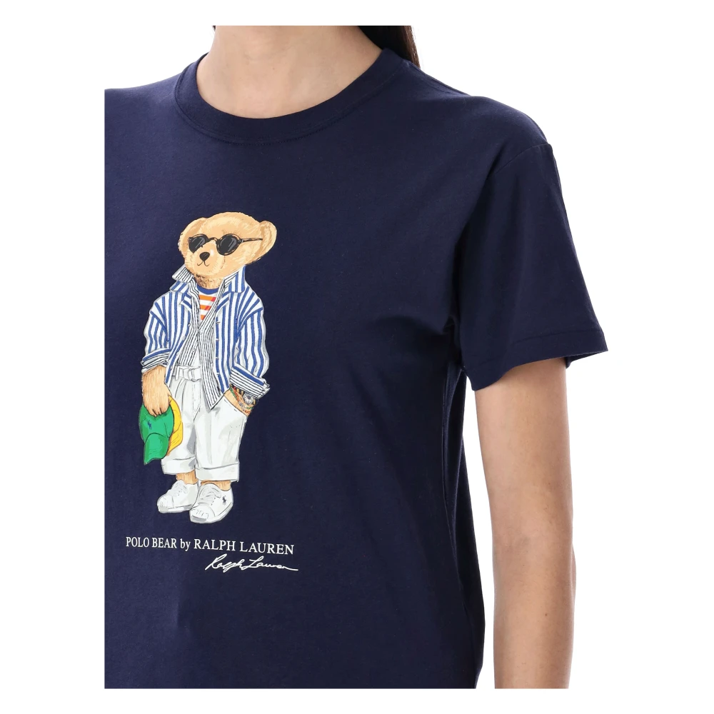 Ralph Lauren Beer T-Shirt Blue Dames