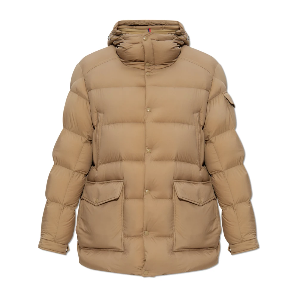 Moncler Beige Down Jackets, Male, M, Bretagne Down Jacket