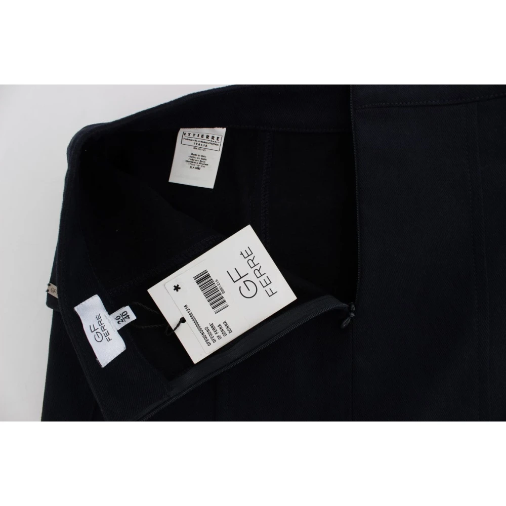 Gianfranco Ferré Chique Blauwe Katoenen Minirok Blue Dames