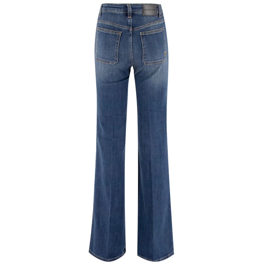 pinko High Waisted Power Stretch Denim Jeans Blue Dames