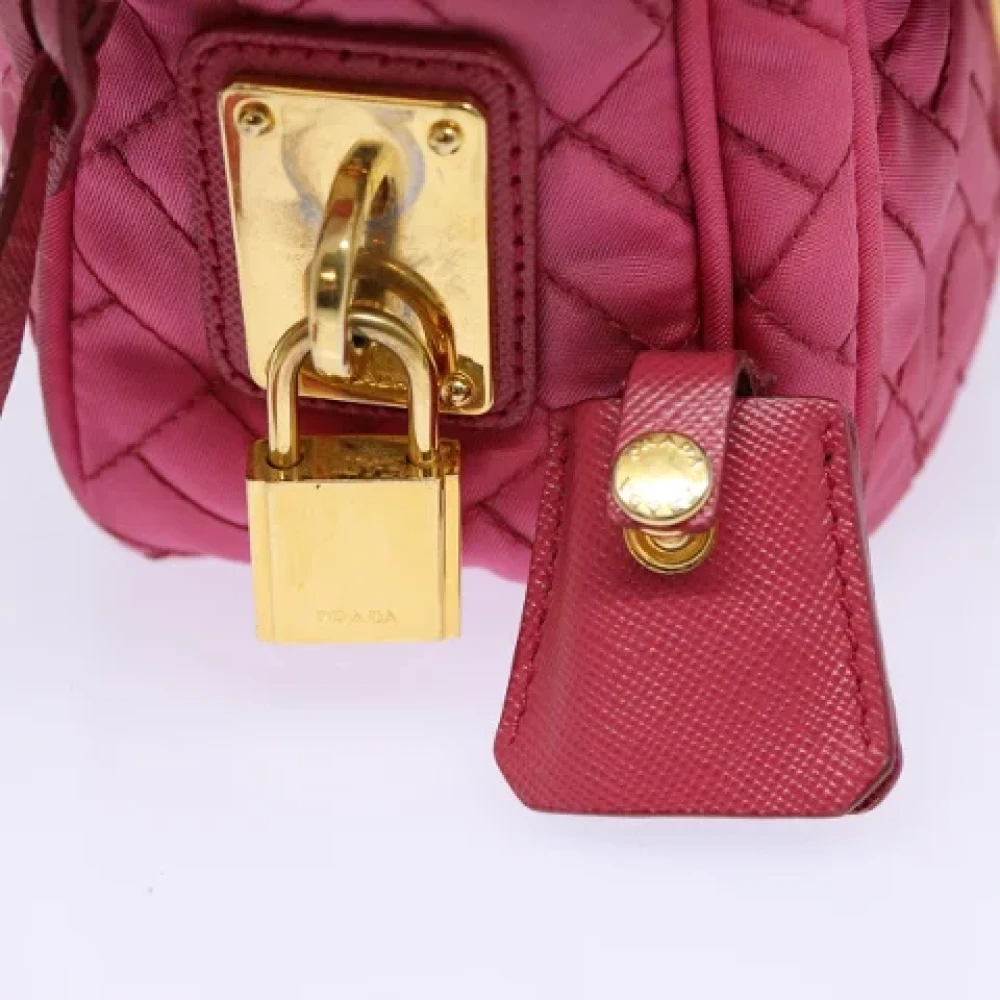 Prada Vintage Pre-owned Fabric prada-bags Pink Dames