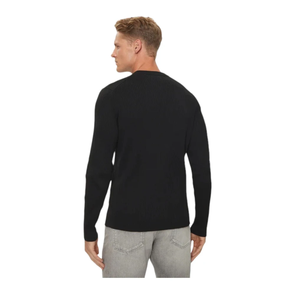 Calvin Klein Jeans Trui met ronde hals Black Heren