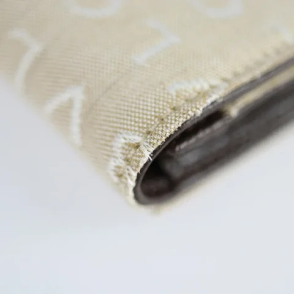Bvlgari Vintage Pre-owned Canvas wallets Beige Dames