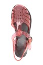 red-buckle-flat-sandals