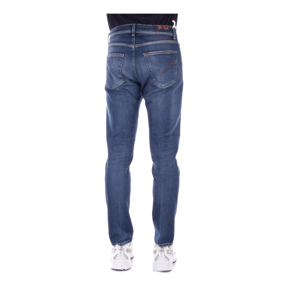 Dondup Denim Jeans met Logo Achterzak Blue Heren