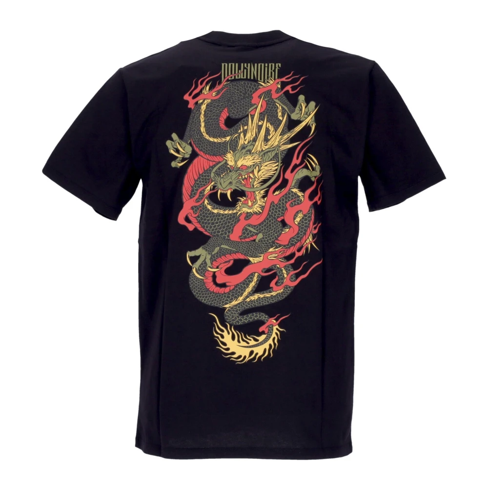 Dolly Noire Dragon Tee Zwart Korte Mouw T-shirt Black Heren