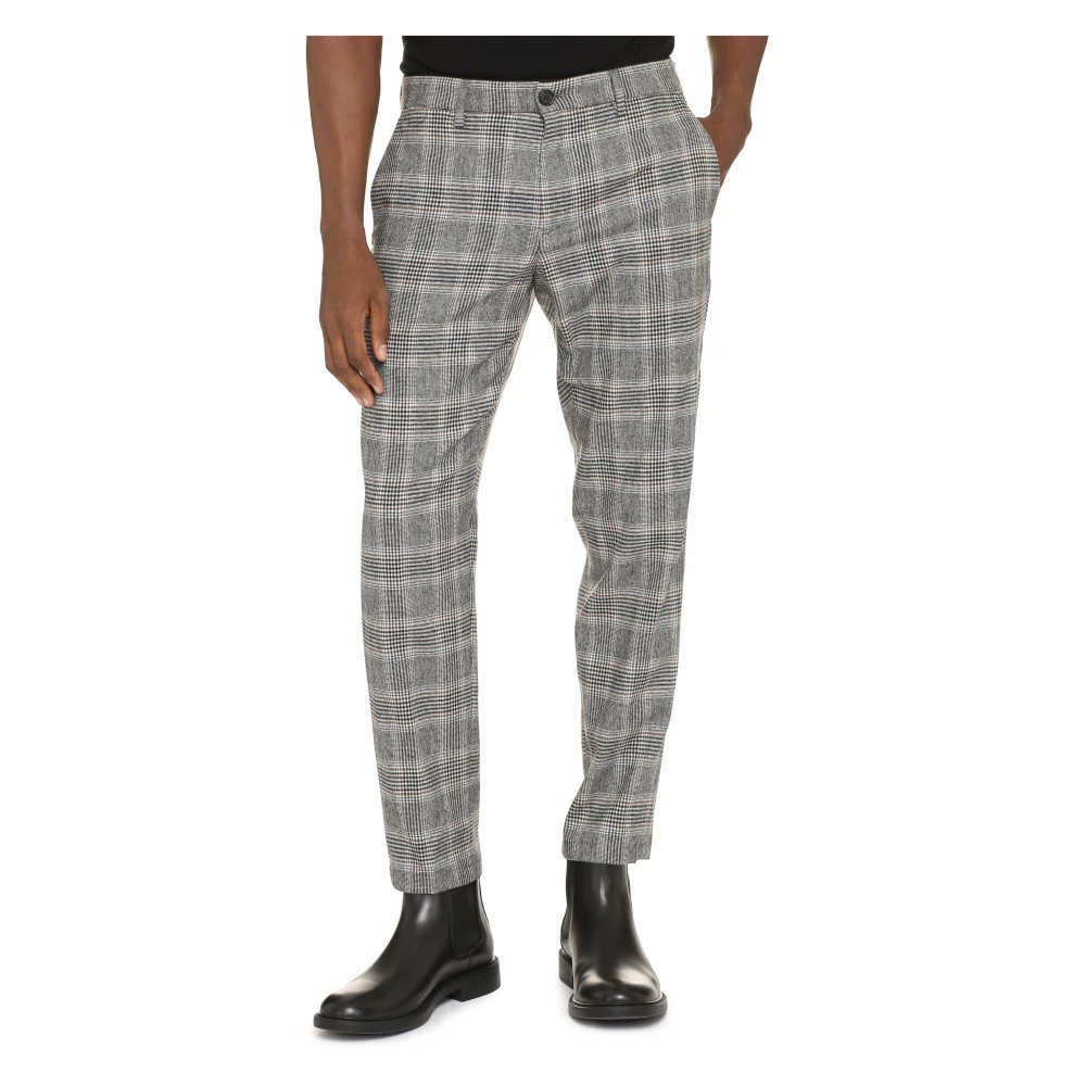Department Five Chino Broek in wolmix Gray Heren