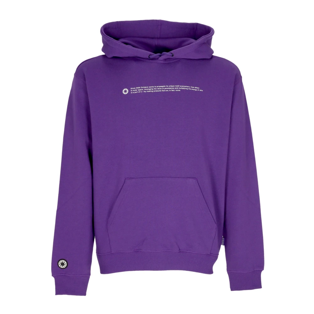 Octopus Men's Purple Lightweight Hoodie With Logo - Hoodies - Xl - Sweatshirts & Hoodies