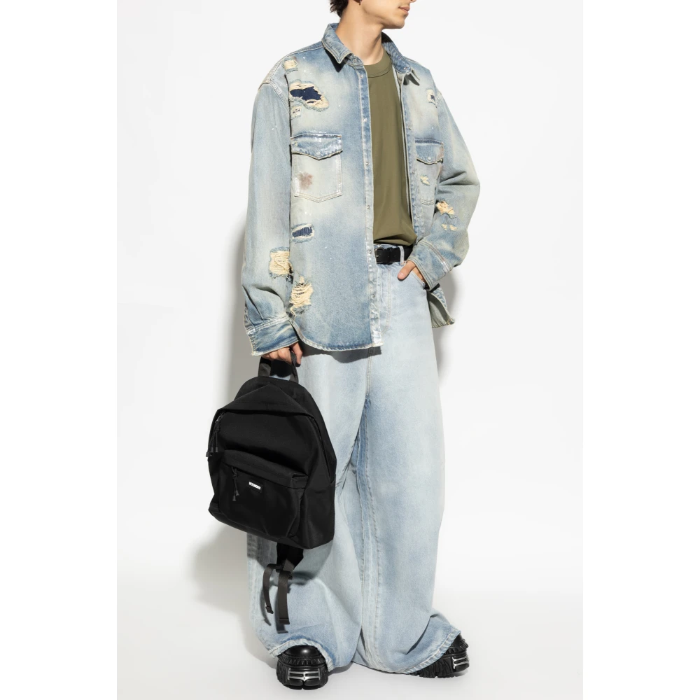 Vetements Jeans met logo Blue Heren
