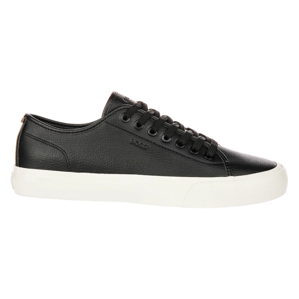 Hugo Men's Black Leather Trainers - Sneakers - 9 Uk - Shoes