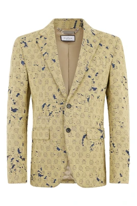 Destroyed Denim Jacquard Blazer Monogram
