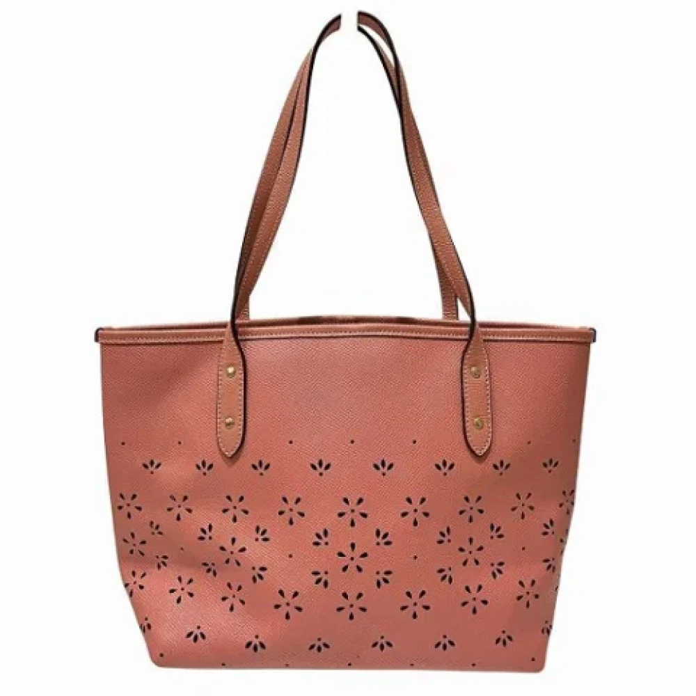 Coach Pre-owned Leather handbags Pink Dames