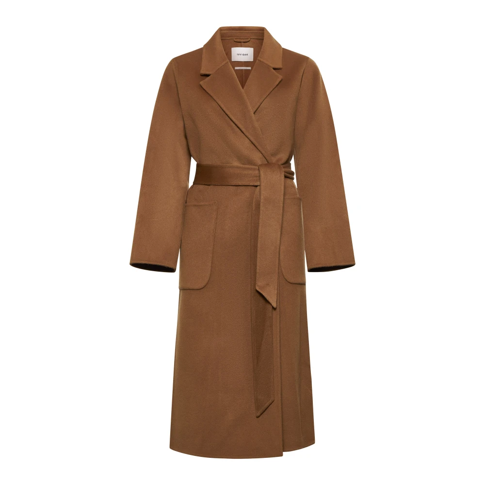 IVY OAK celia wrap coat robe style Brown Dames