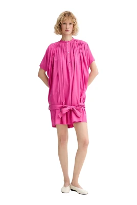 Oversized Pleated Dress