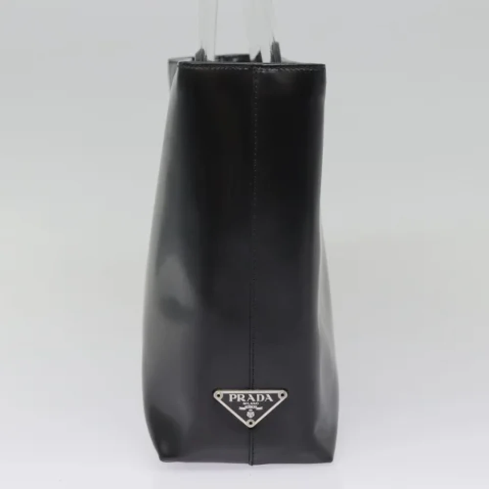 Prada Vintage Pre-owned Leather handbags Black Dames